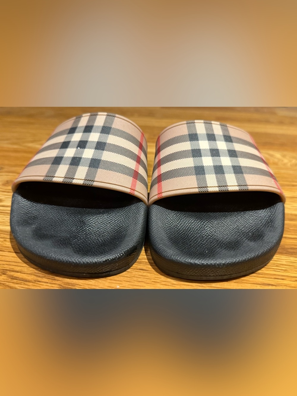 Burberry Furley Nova Check Slides  Sandals Women’s Size Eur 37/US 7 - Picture 6 of 10